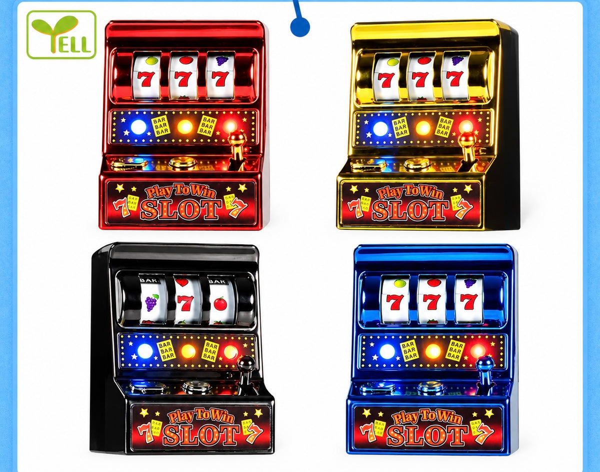 Mini Slot Machine Keychain with LED Lights & Sound | Bingo