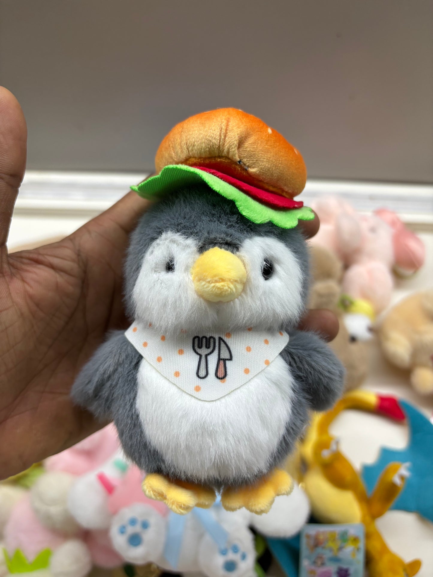 Plush Penguin Keychain