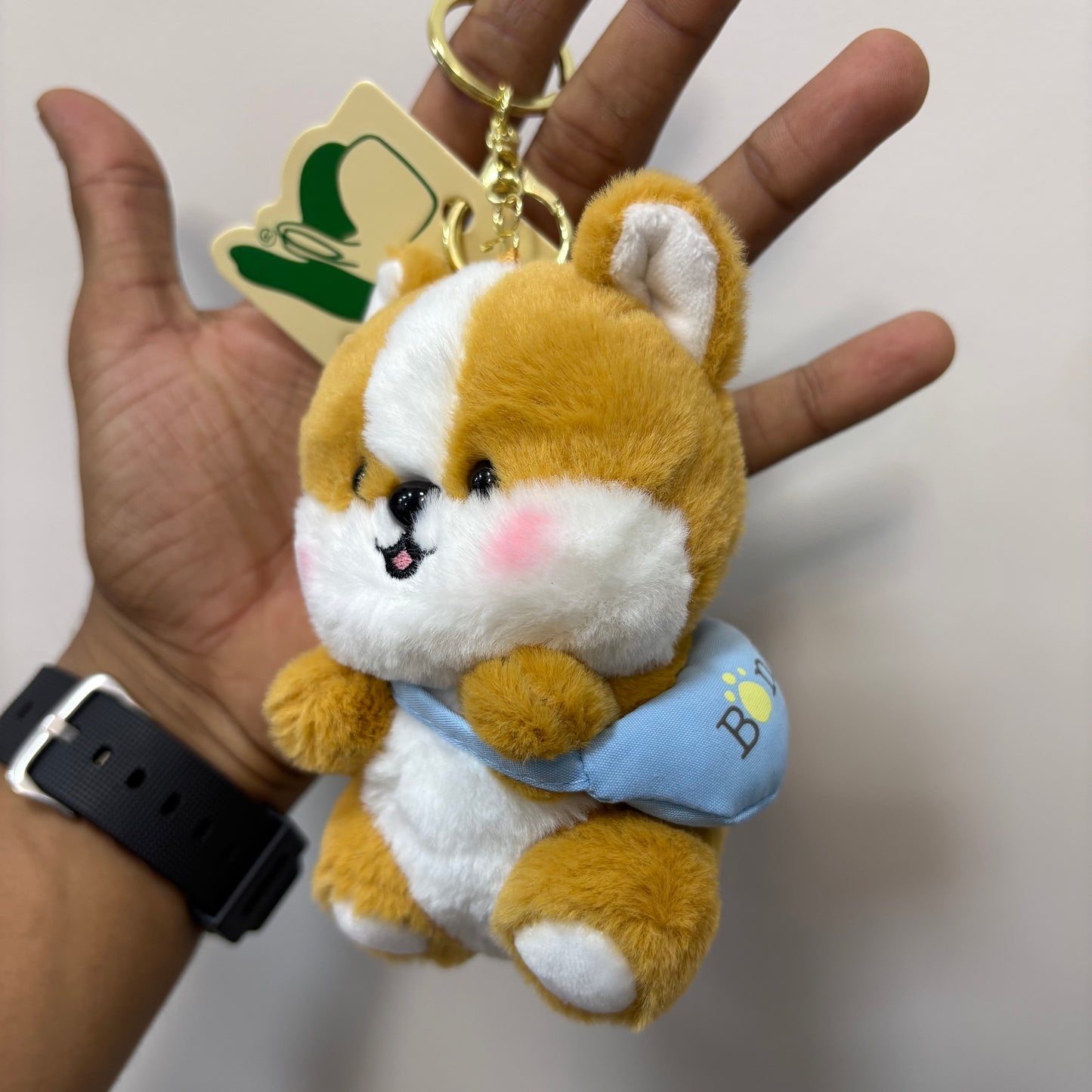 Cute Dog With Bag | Plushie Keychain