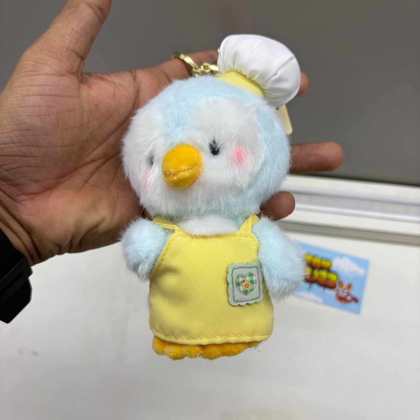 Chef Penguin Plush Keychain