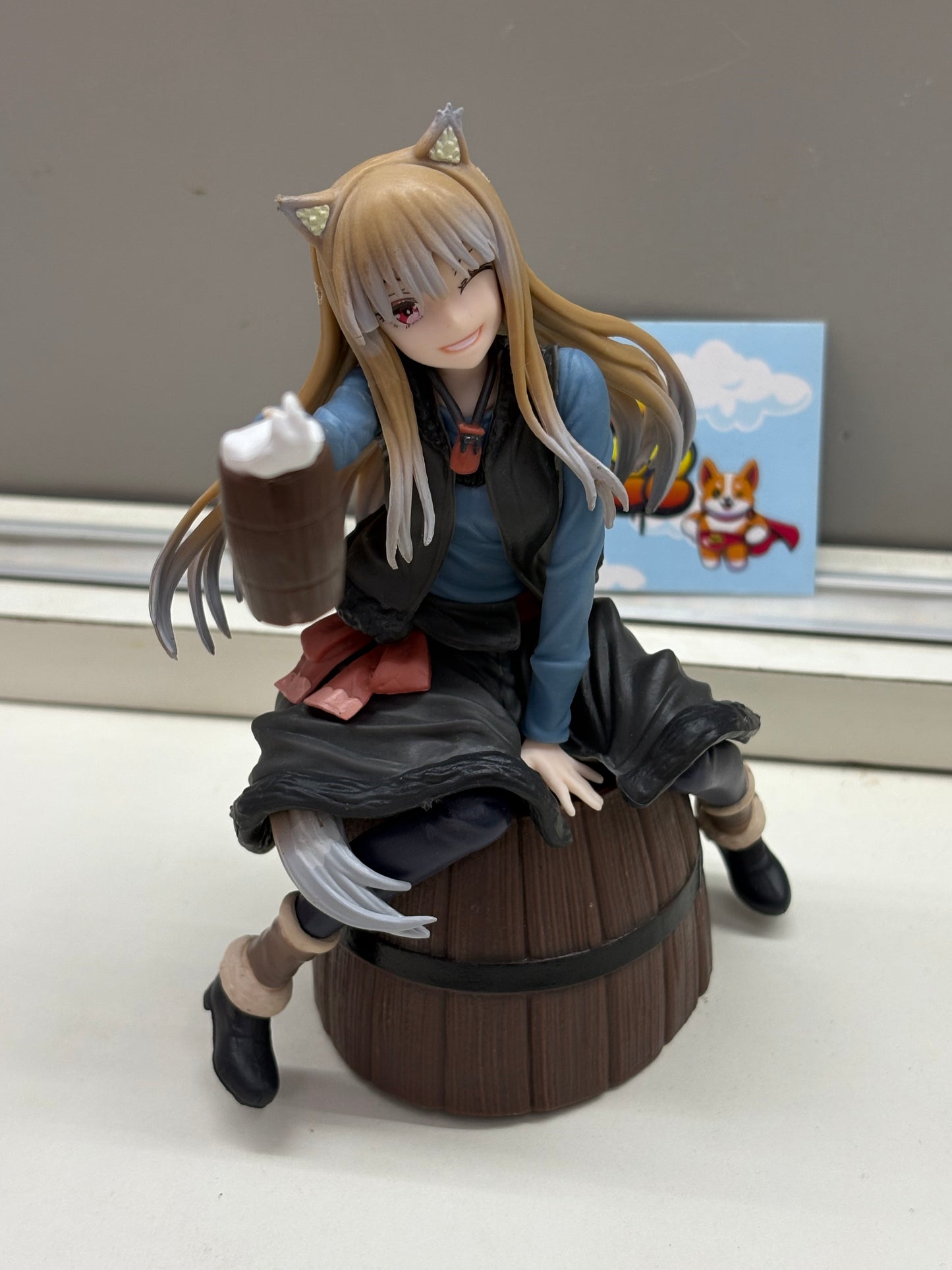 Holo anime figure from the Spice and Wolf series.