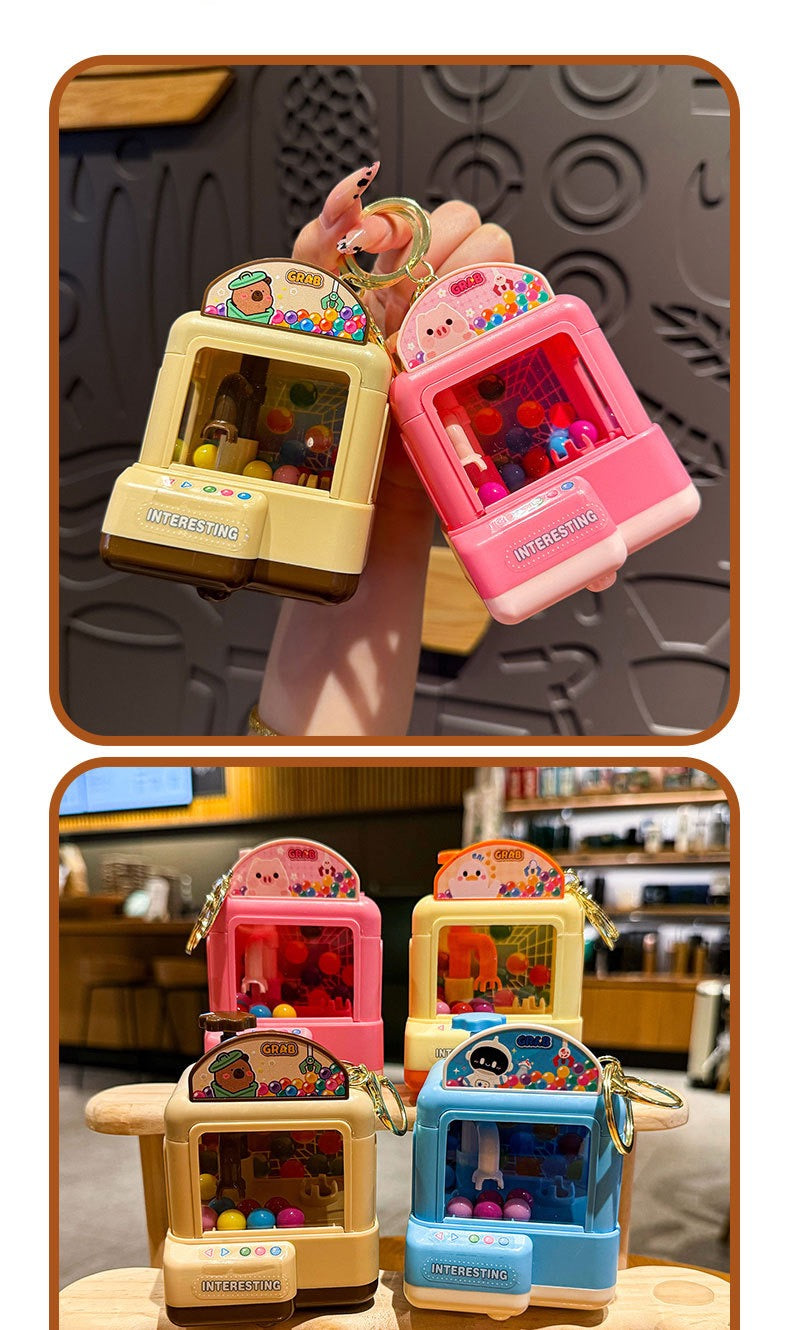 Mini Claw Machine Keychain with lights