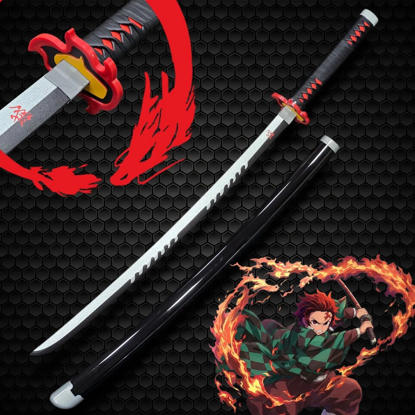 Tanjiro Life Size Katana | 108cm | Non led