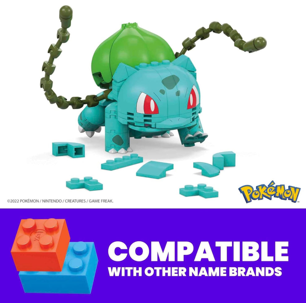 Mega Construx Pokémon Bulbasaur construction set.