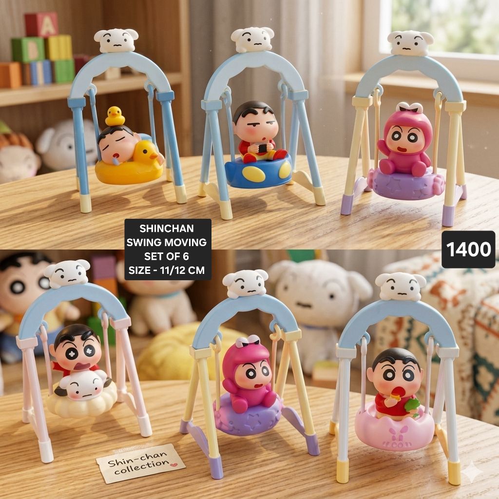 Shinchan swing set of 6pcs