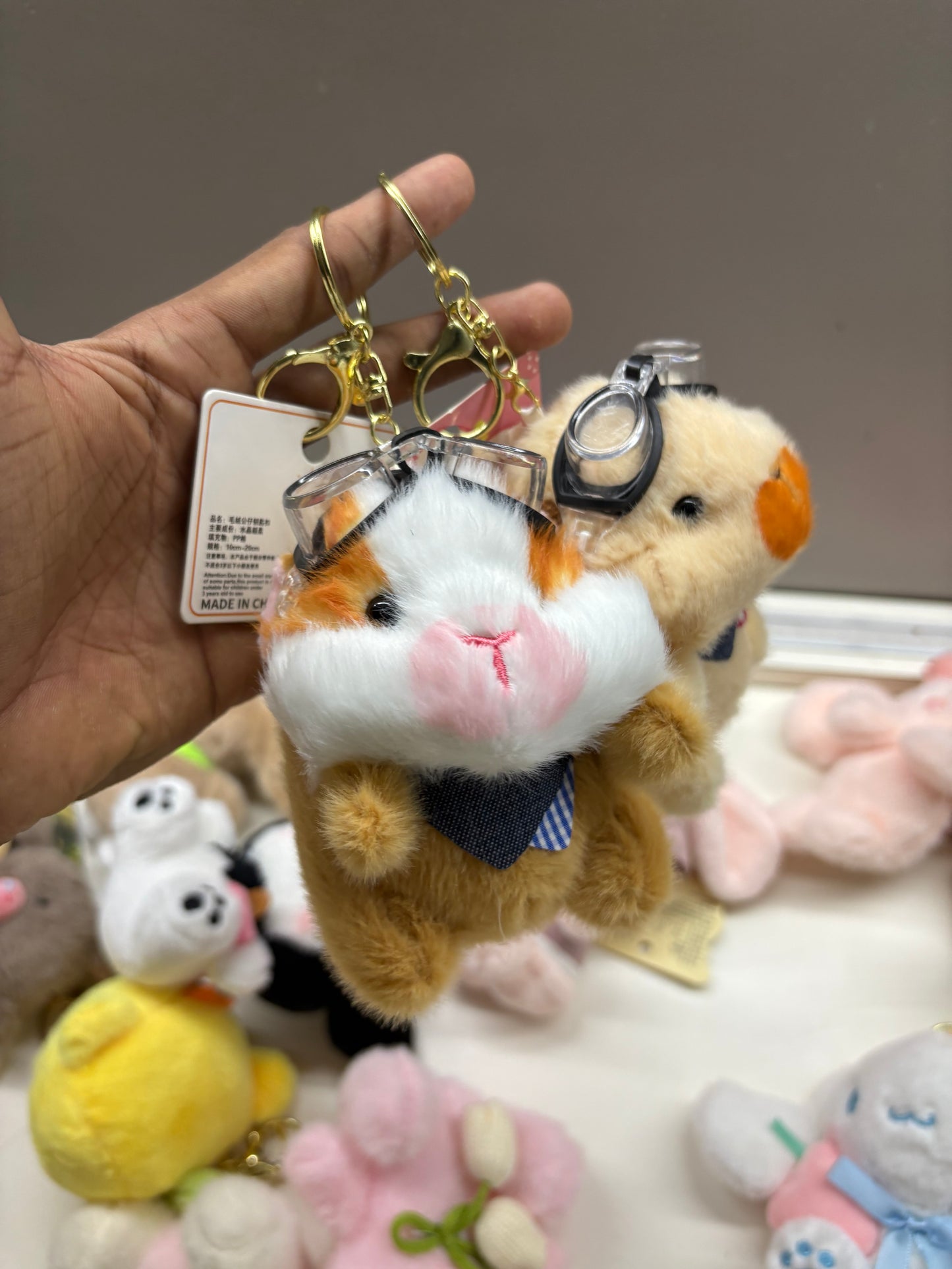 Hamster Plushie keychains