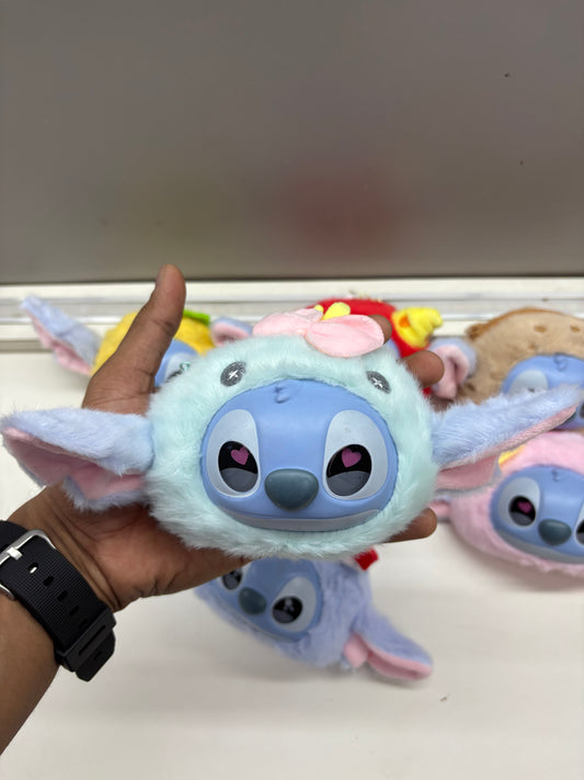 Fluffy Stitch-Themed Mini Coin Pouch