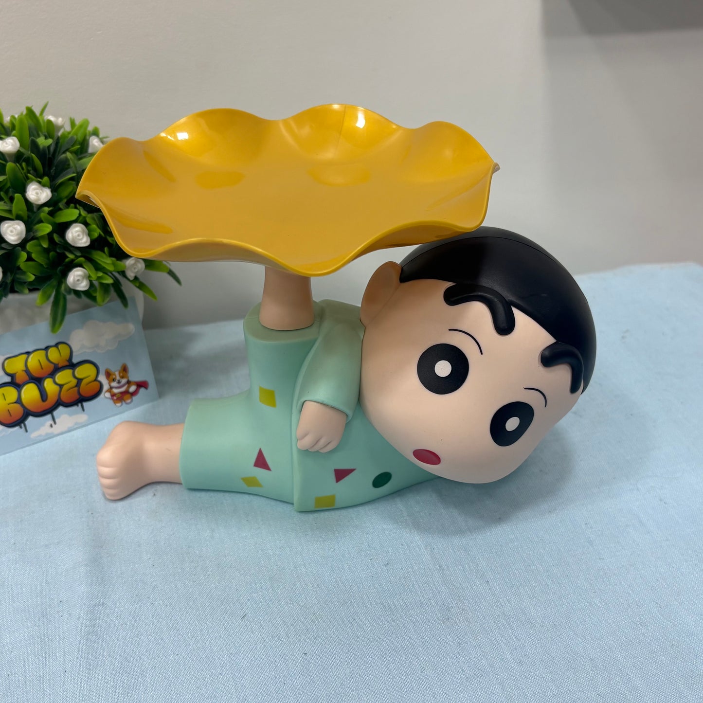 Cute Shinchan tray holder and piggy bank | shinchan figures