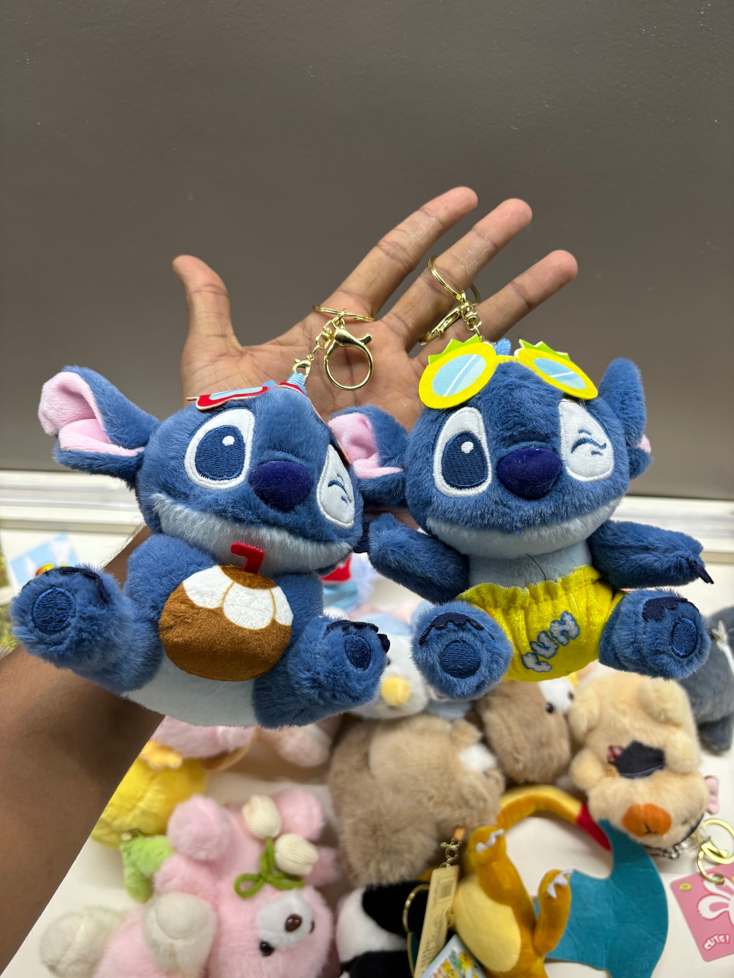 Summer Beach Stitch Plushie keychain
