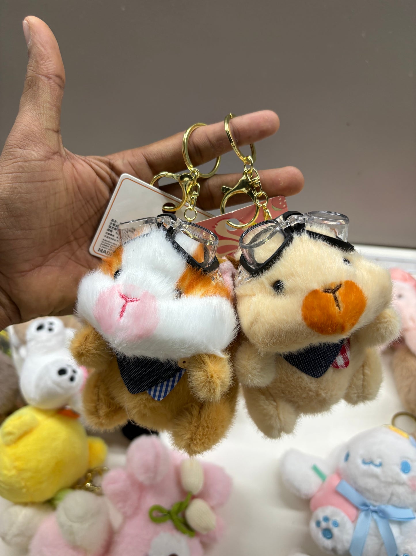 Hamster Plushie keychains