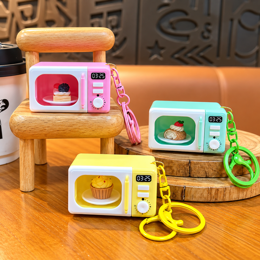 Mini Microwave Light & Sound Keychain