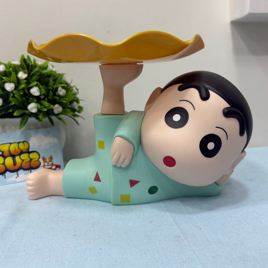 Cute Shinchan tray holder and piggy bank | shinchan figures