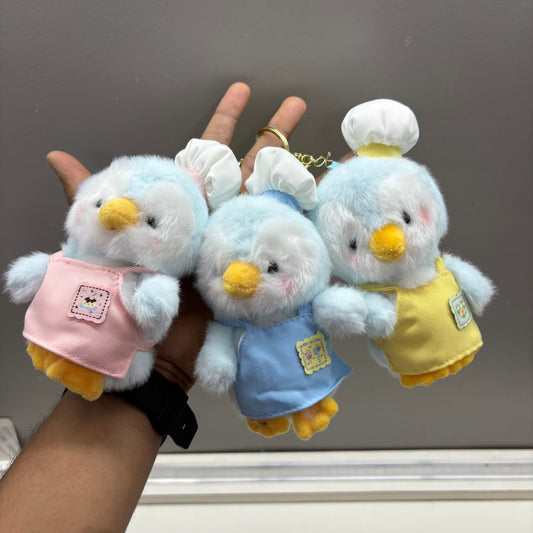 Chef Penguin Plush Keychain