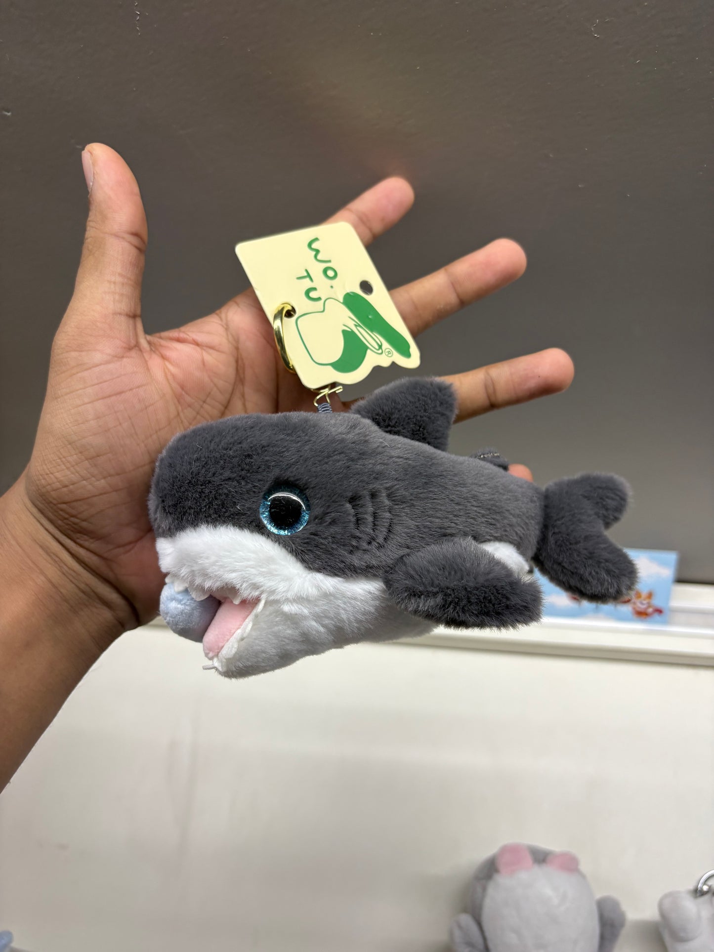 Shark plushie Keychain