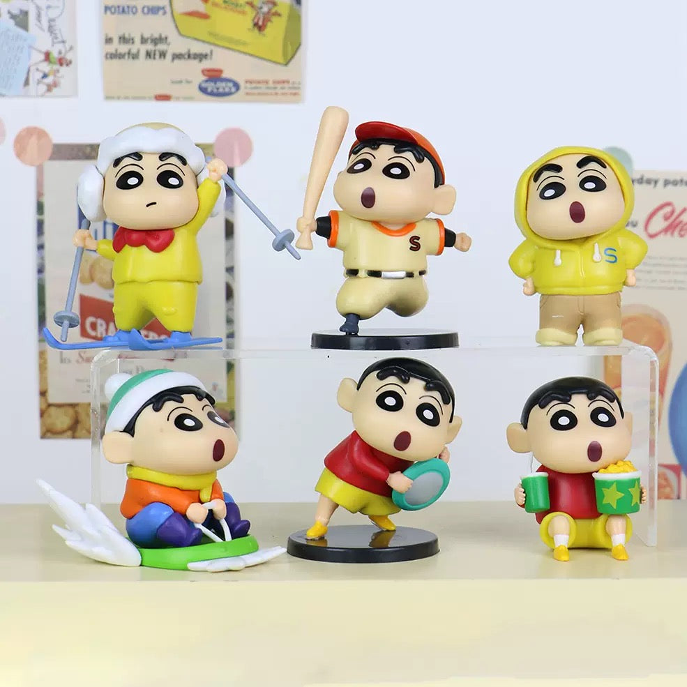 Shinchan Miniature Collectible Figures – Fun Pose Series
