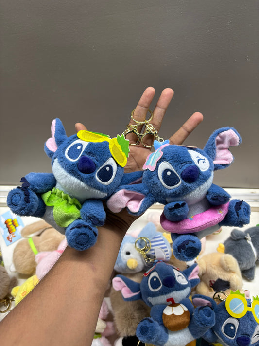 Summer Beach Stitch Plushie keychain