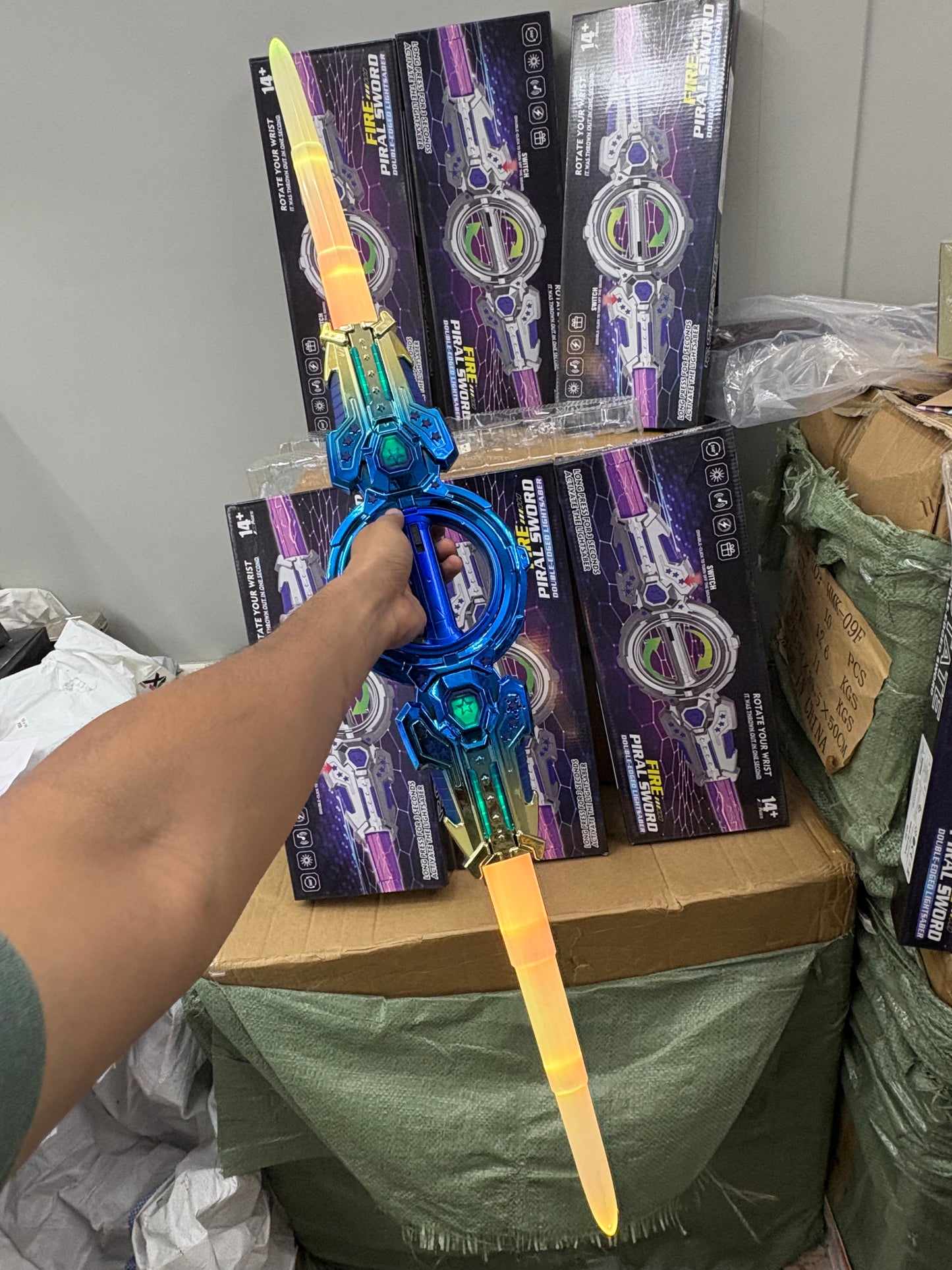 Rotating Led Sword | 100cm | Light & Sound