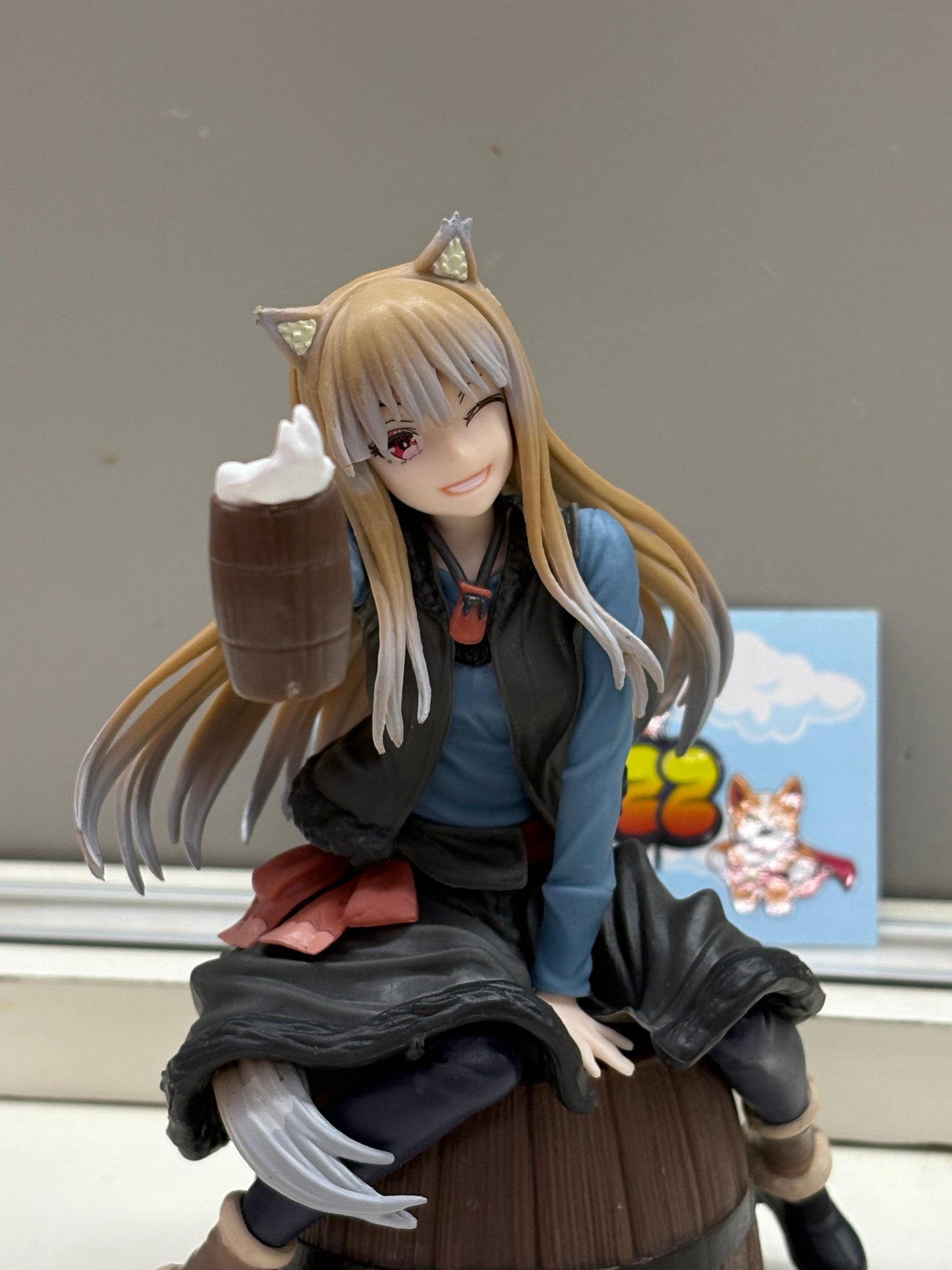 Holo anime figure from the Spice and Wolf series.