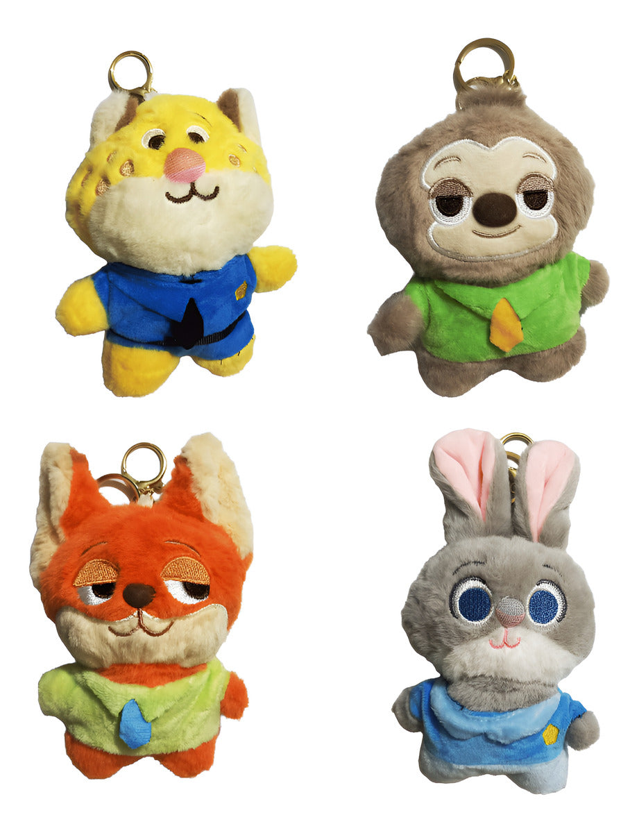 Zootopia Squad Plush Keychain