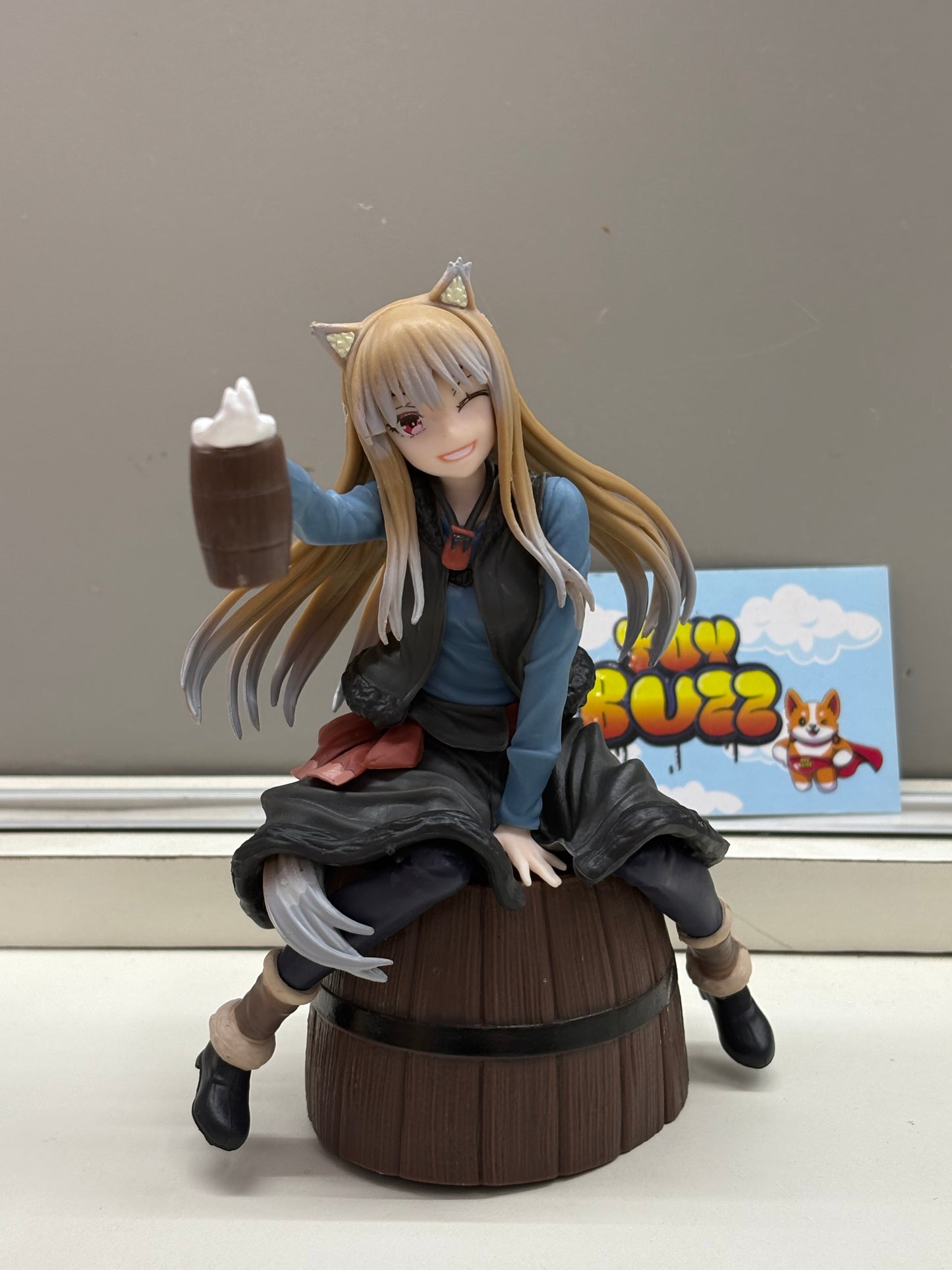 Holo anime figure from the Spice and Wolf series.