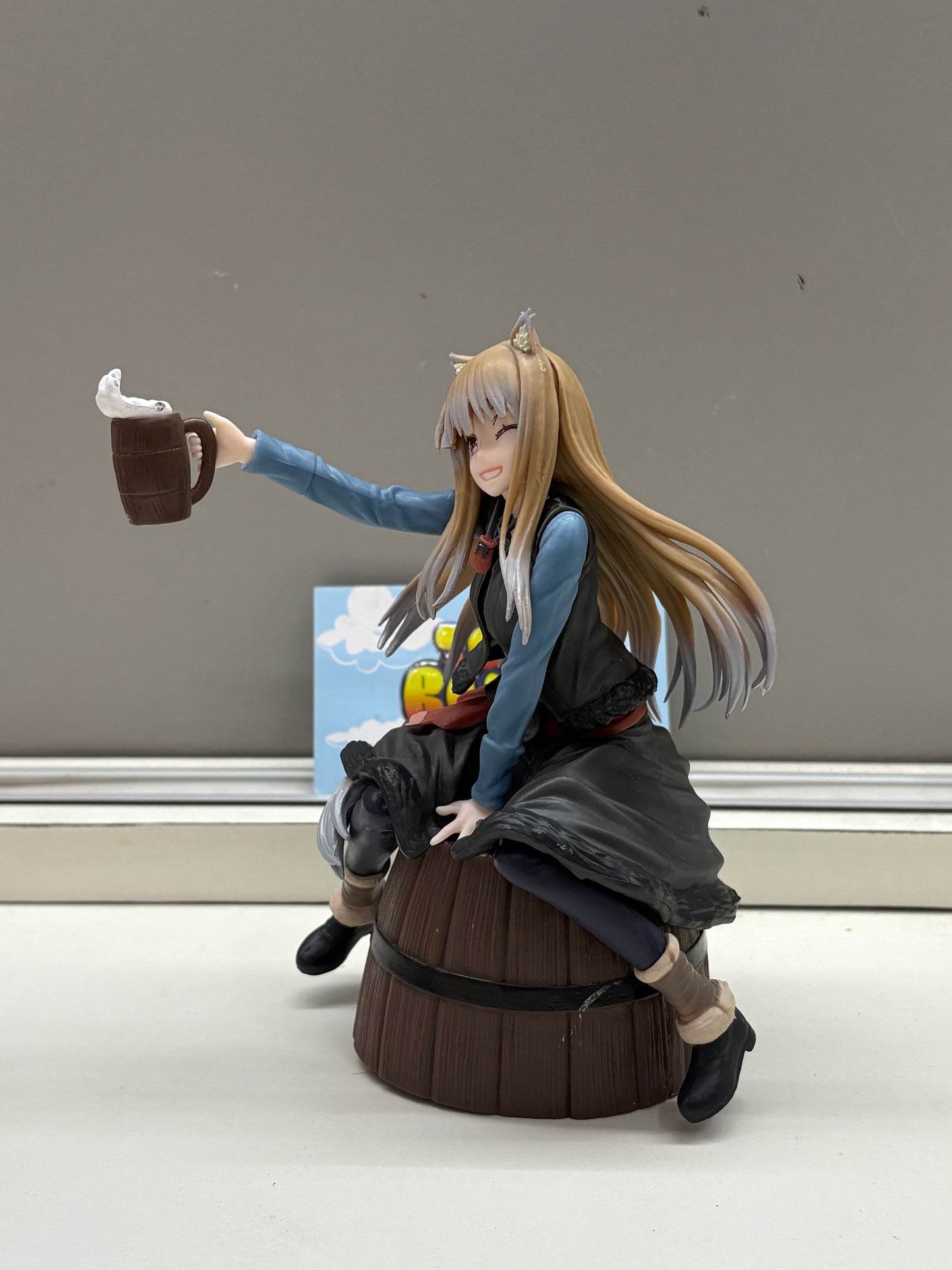 Holo anime figure from the Spice and Wolf series.