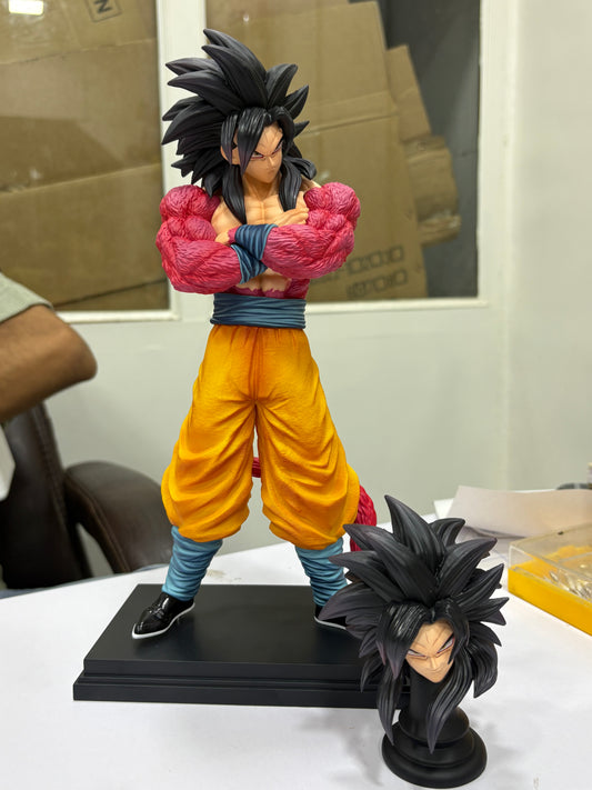 Goku SSJ4 Premium statue | 32cm | With extra head