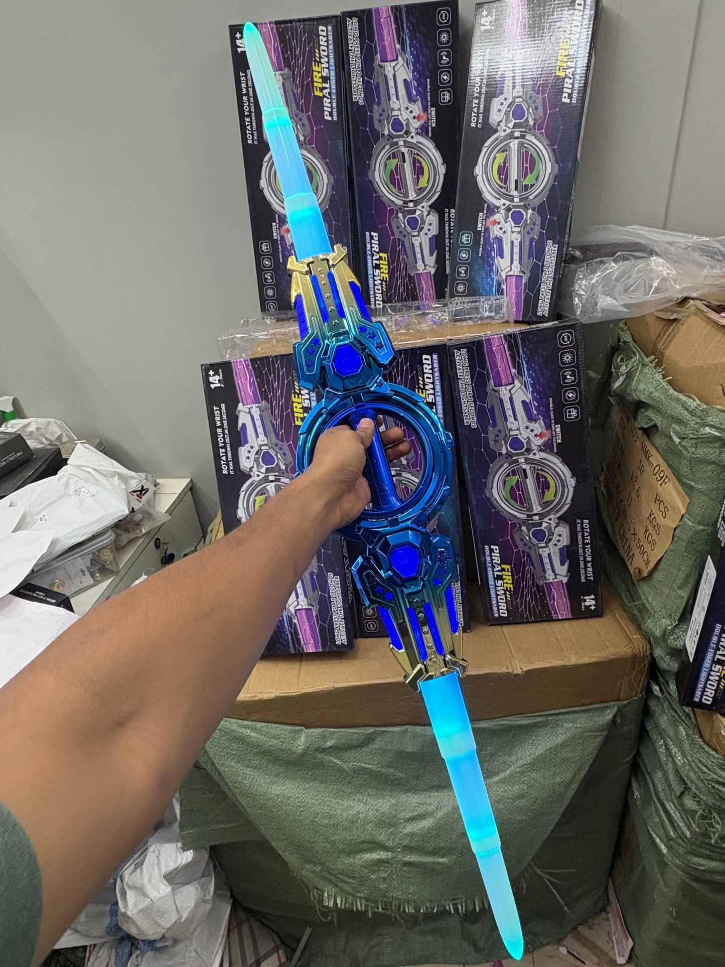 Rotating Led Sword | 100cm | Light & Sound