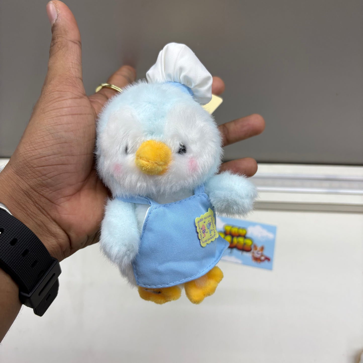Chef Penguin Plush Keychain