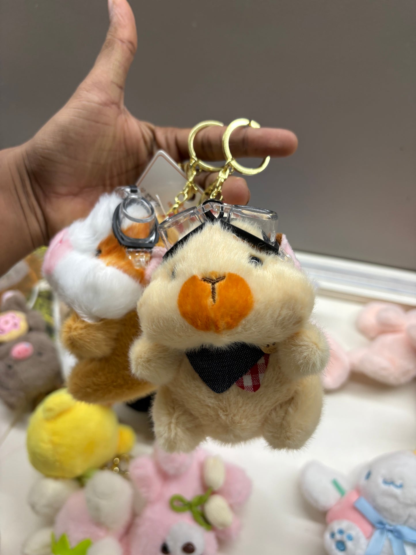 Hamster Plushie keychains