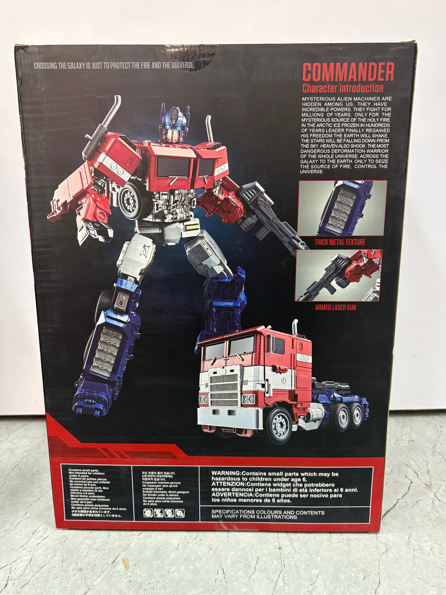 Metal Commander Prime – Ultimate Battle Edition | Optimus Prime | (Die-Cast Transformer Figure)