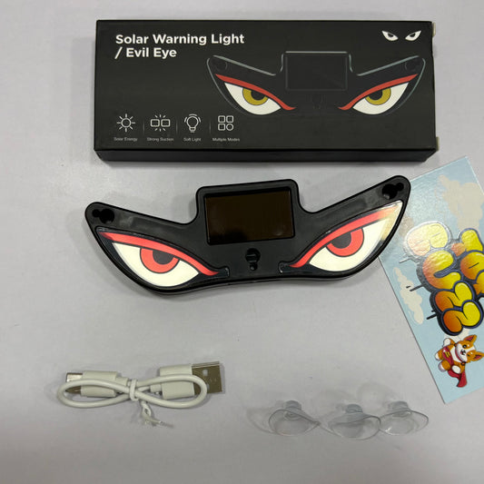 Solar Evil Eye LED Car Light (USB Rechargeable)