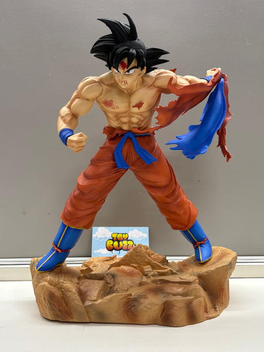 Dragon Ball Z Goku tearing clothes