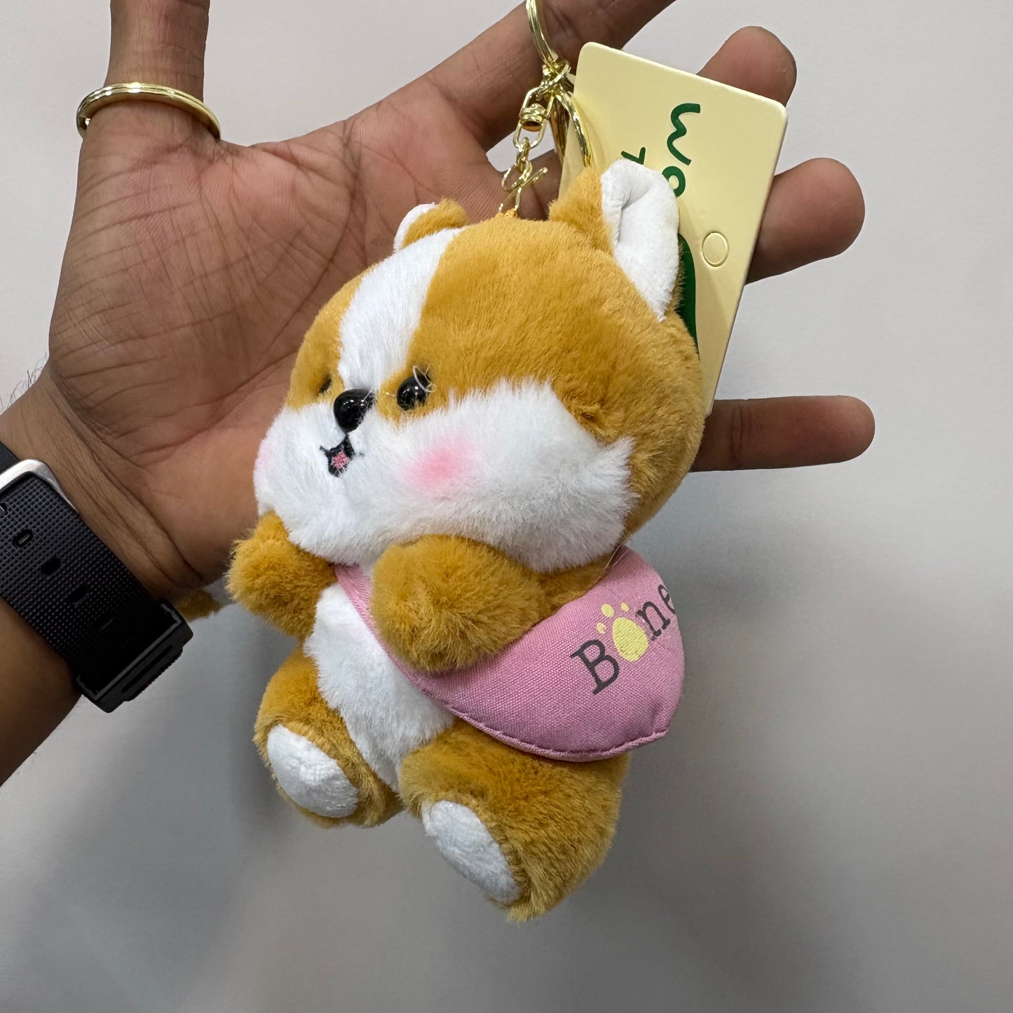 Cute Dog With Bag | Plushie Keychain