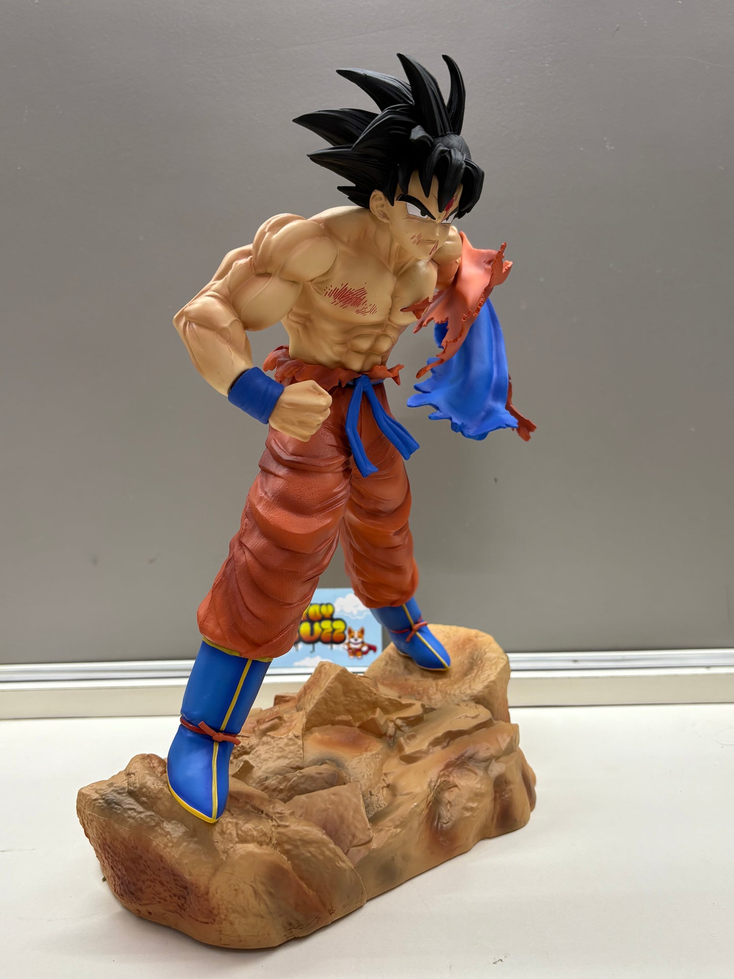 Dragon Ball Z Goku tearing clothes