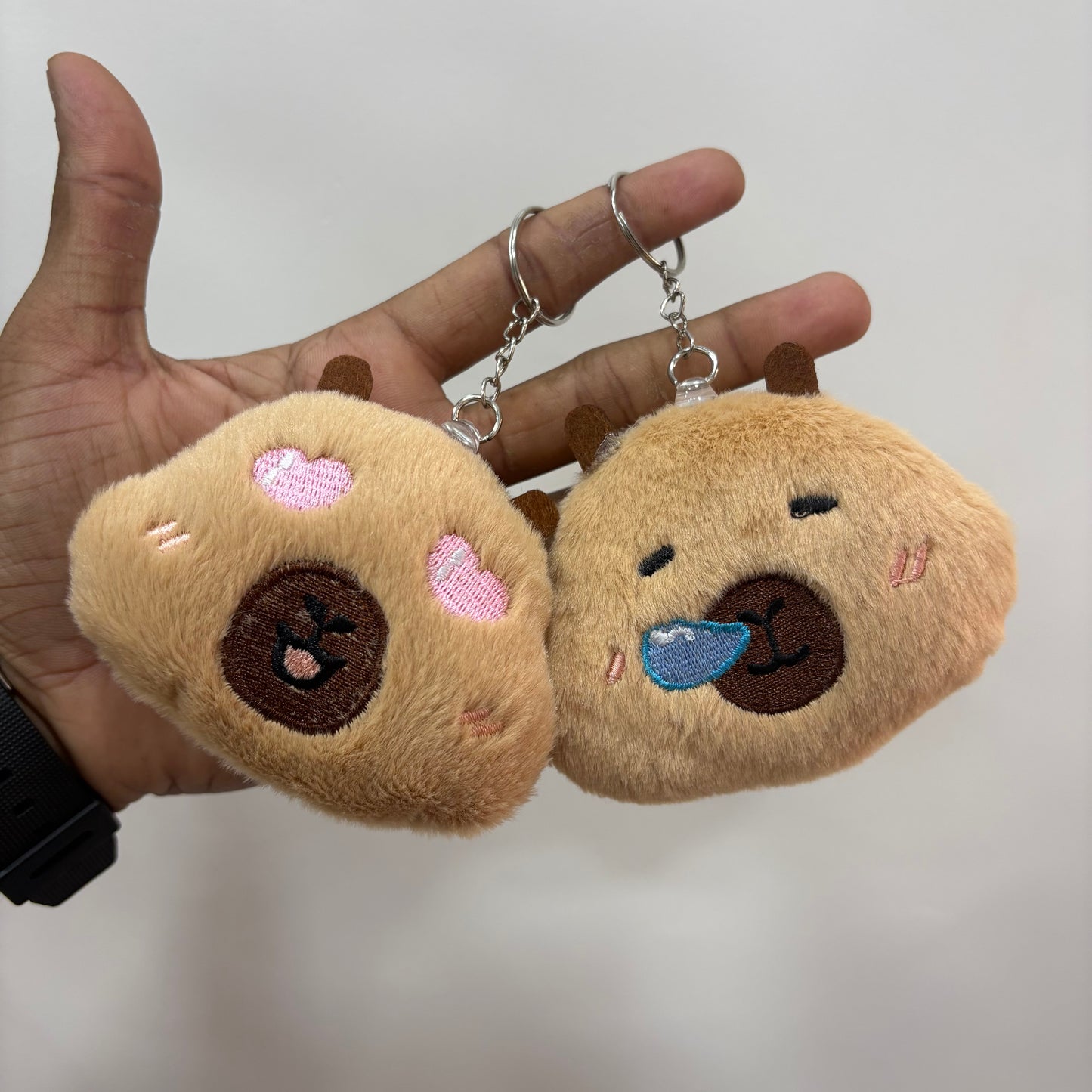Capybara Reaction | mini-plushie Keychain