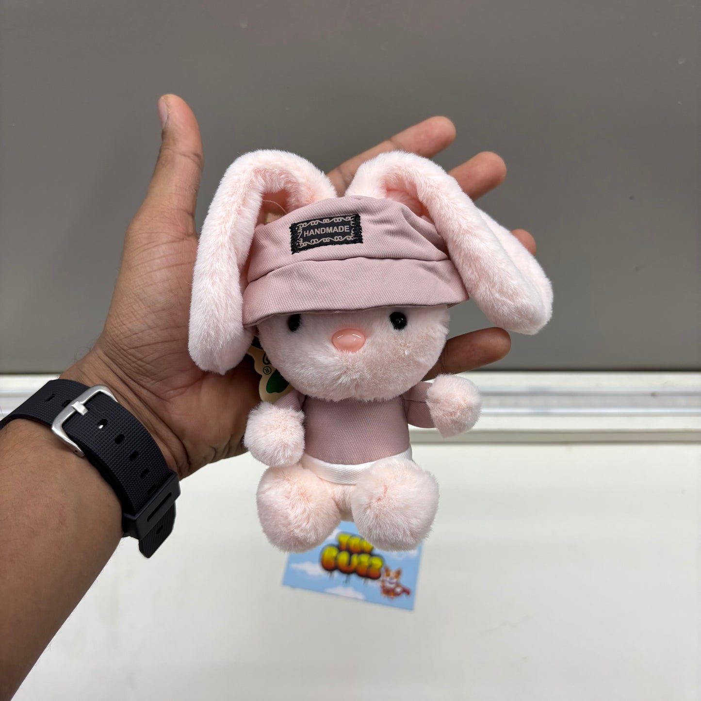 Hoodie Bunny Plush Keychain