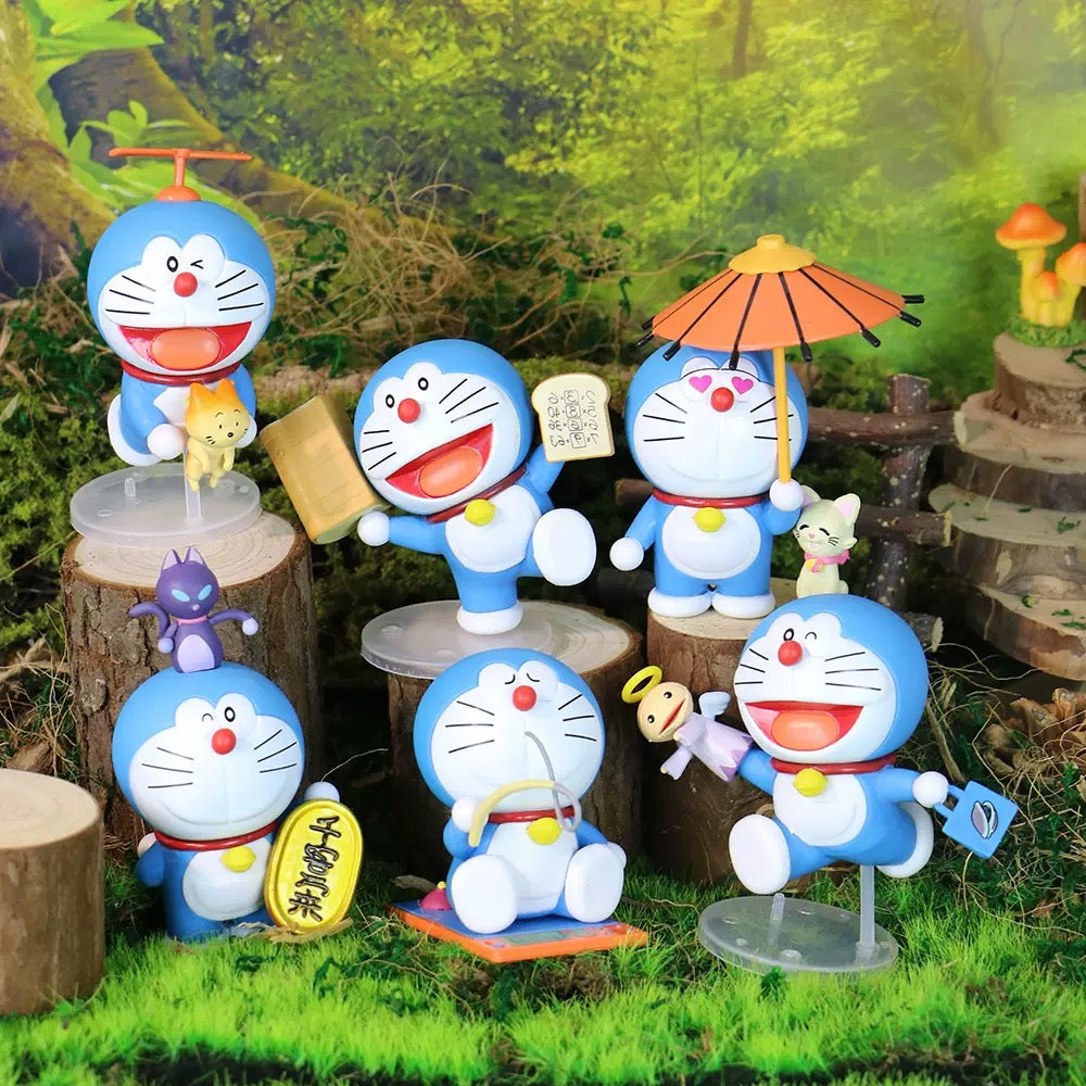 Doraemon Miniature Collectible Figures – Cute Anime Display Set