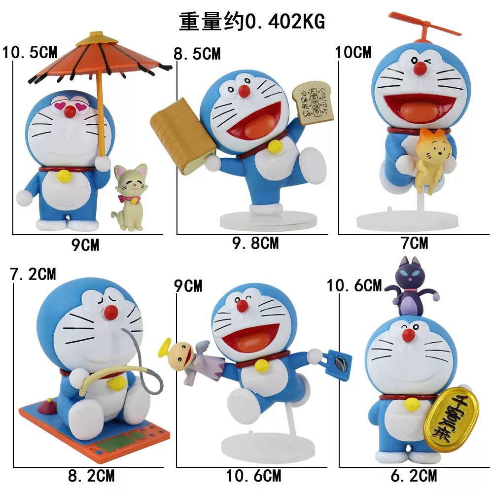 Doraemon Miniature Collectible Figures – Cute Anime Display Set