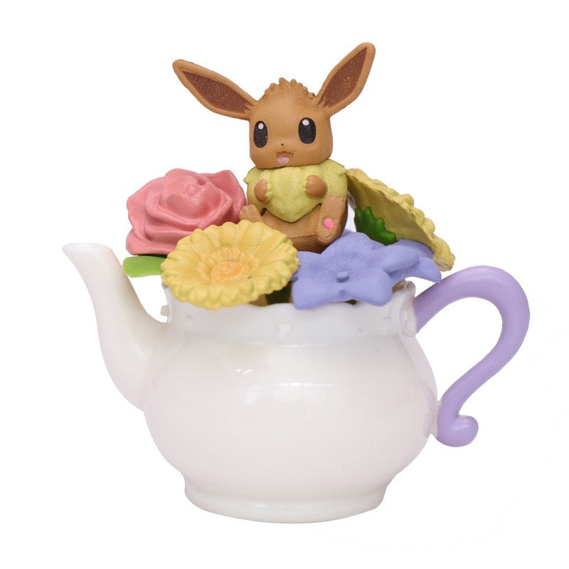 Pokémon Floral Teacup & Teapot Miniature Figurine Collection – 6 Designs set