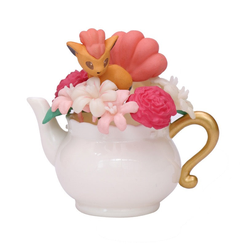 Pokémon Floral Teacup & Teapot Miniature Figurine Collection – 6 Designs set
