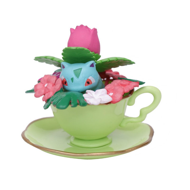 Pokémon Floral Teacup & Teapot Miniature Figurine Collection – 6 Designs set