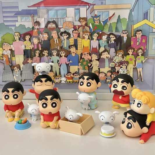 Shinchan Shiro set of 6pcs | Shinchan Figure