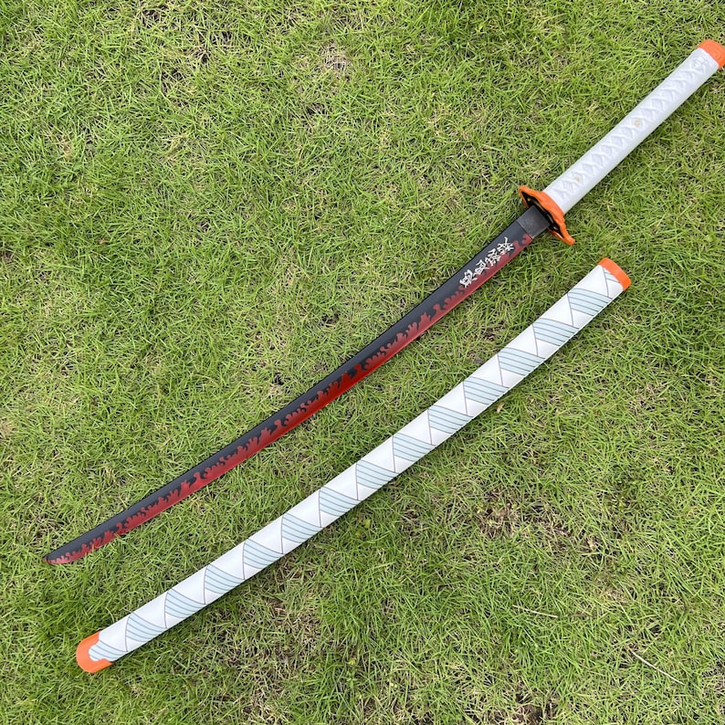 Rengoku Wooden Katana | Demon Slayer ( Non Led )