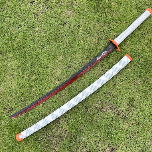 Rengoku Wooden Katana | Demon Slayer ( Non Led )