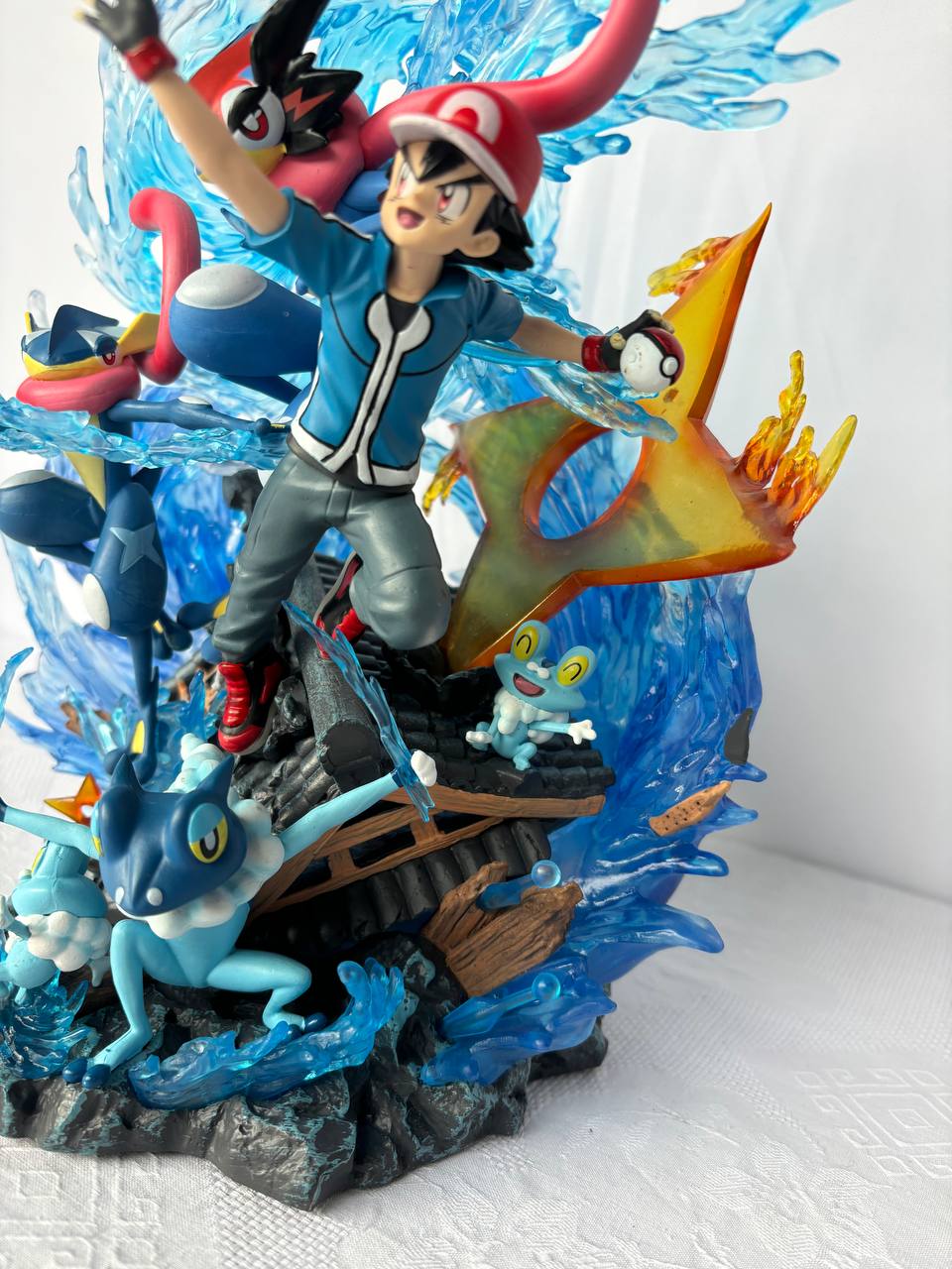 Ash with greninja evolution figure| Pokemon Figure| 30cm