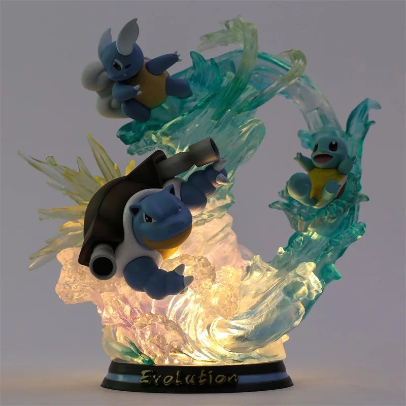 Pokemon Blastoise Evolution | 25cm | With lights