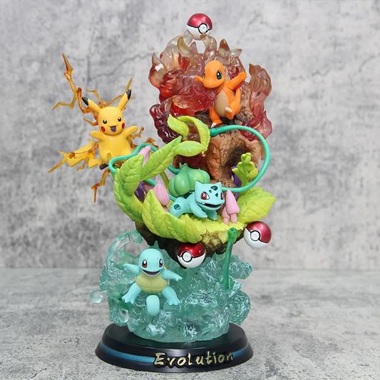 Starter Pokemons with lights | 26cm | Pikachu, charmender, squirtle, bulbasaur