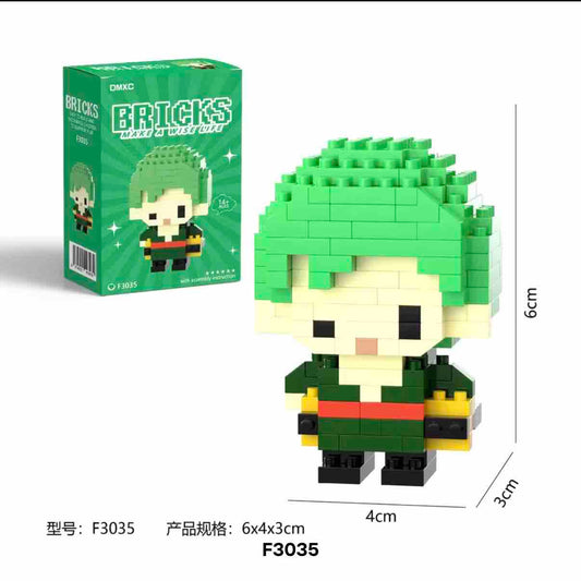 Bricks zoro one piece lego