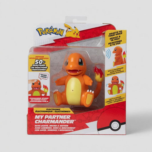Pokemon Electronic & Interactive My Partner Charmander- Reacts to Touch & Sound, Over 50 Different Interactions with Movement and Sound - Charmender Dances, Moves & Speaks