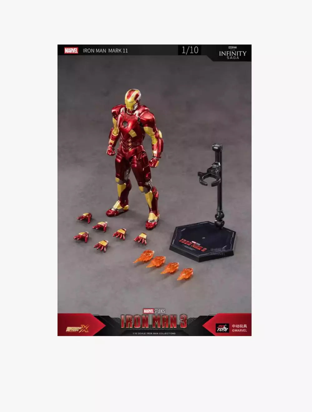 ZD Toys Iron Man Mark 11 (XI) Action Figure ( No Light Up Function )
